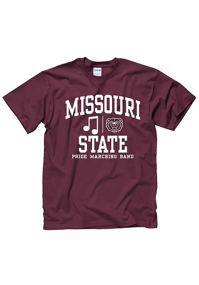 Missouri State Bears Maroon Band Design Short Sleeve T Shirt