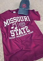 Missouri State Bears Maroon Band Design Short Sleeve T Shirt
