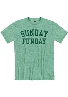 RALLY Green Sunday Funday Short Sleeve Fashion T Shirt