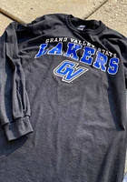 Grand Valley State Lakers Black Arch Mascot Long Sleeve T Shirt
