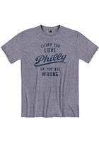 Philadelphia Navy Blue Either you love Short Sleeve Fashion T Shirt