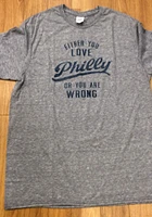 Philadelphia Navy Blue Either you love Short Sleeve Fashion T Shirt