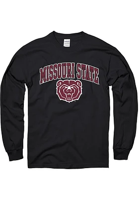 Missouri State Bears Black Arch Mascot Long Sleeve T Shirt