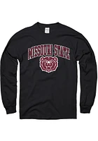 Missouri State Bears Black Arch Mascot Long Sleeve T Shirt