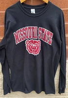 Missouri State Bears Black Arch Mascot Long Sleeve T Shirt