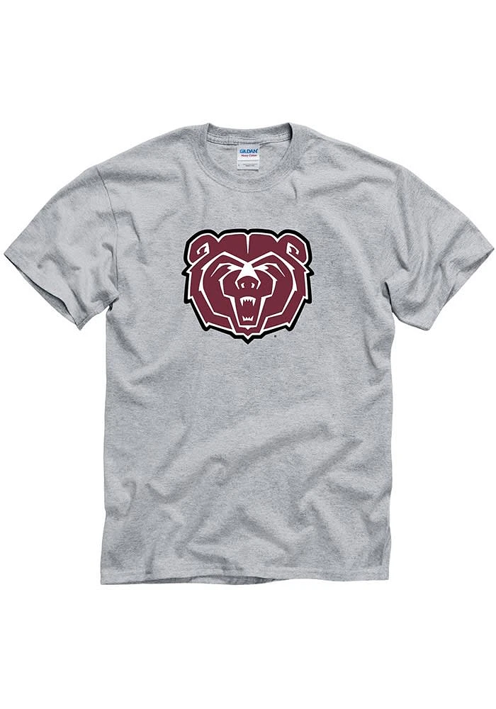 Missouri State Bears Grey Primary Short Sleeve T Shirt