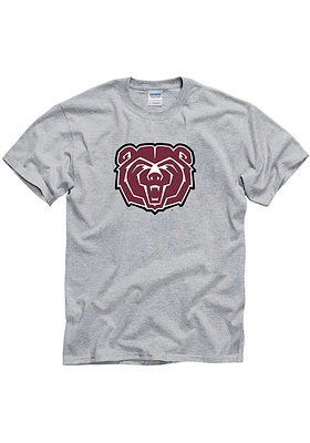 Missouri State Bears Grey Primary Short Sleeve T Shirt