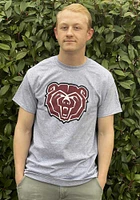 Missouri State Bears Grey Primary Short Sleeve T Shirt