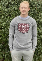 Missouri State Bears Mens Grey Primary Logo Long Sleeve Crew Sweatshirt