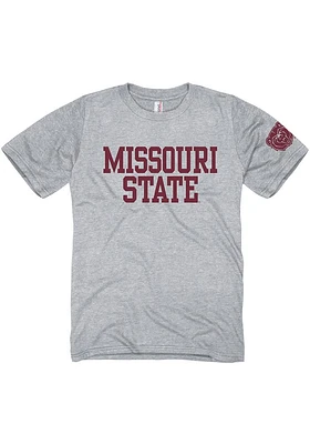 Missouri State Bears Grey Outline Short Sleeve T Shirt