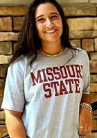 Missouri State Bears Grey Outline Short Sleeve T Shirt