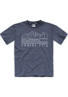 Kansas City Youth Navy Blue Metropolis Glow Short Sleeve Fashion T-Shirt