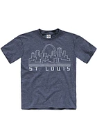 St Louis Youth Navy Blue Metropolis Glow Short Sleeve Fashion T-Shirt
