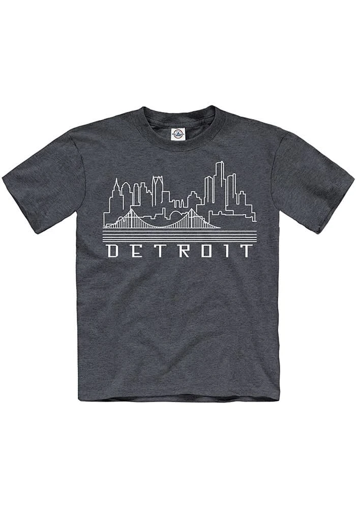 Detroit Youth Metropolis Glow Short Sleeve Fashion T-Shirt