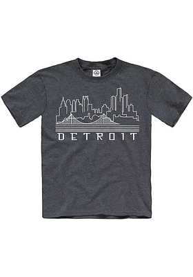 Detroit Youth Metropolis Glow Short Sleeve Fashion T-Shirt