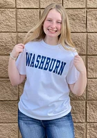 Washburn Ichabods White Team Short Sleeve T Shirt