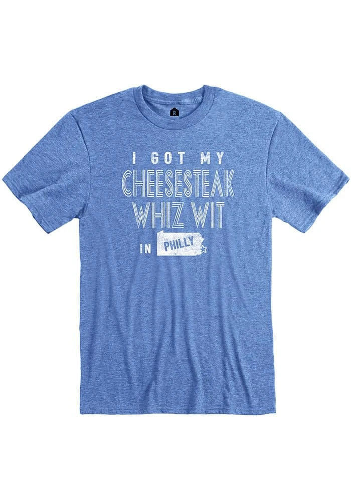 Rally Philadelphia Blue Philly Cheesesteak Short Sleeve Fashion T Shirt