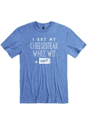 Rally Philadelphia Blue Philly Cheesesteak Short Sleeve Fashion T Shirt