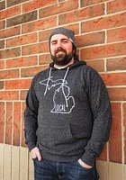 Michigan Mens Black State Local Long Sleeve Hoodie
