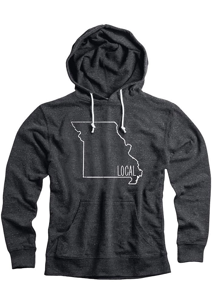 Missouri Mens Black State Local Long Sleeve Hoodie