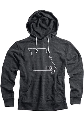 Missouri Mens Black State Local Long Sleeve Hoodie