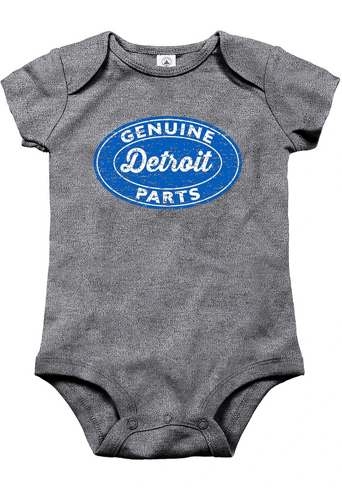 Detroit Baby Grey Parts Short Sleeve One Piece