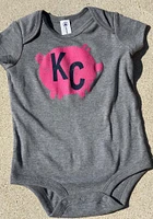 Kansas City Baby Grey KC Pig Short Sleeve One Piece
