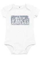 Kansas Baby White Made Short Sleeve One Piece