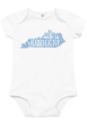 Kentucky Baby White Made Short Sleeve One Piece