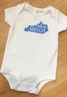 Kentucky Baby White Made Short Sleeve One Piece