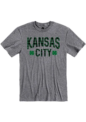 Kansas City Grey Buffalo Plaid Short Sleeve Fashion T Shirt
