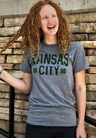 Kansas City Grey Buffalo Plaid Short Sleeve Fashion T Shirt