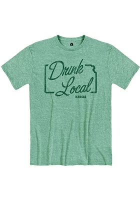 Rally Kansas Green Drink Local Short Sleeve Fashion T Shirt
