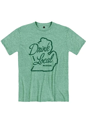 Rally Michigan Green Drink Local Short Sleeve Fashion T Shirt