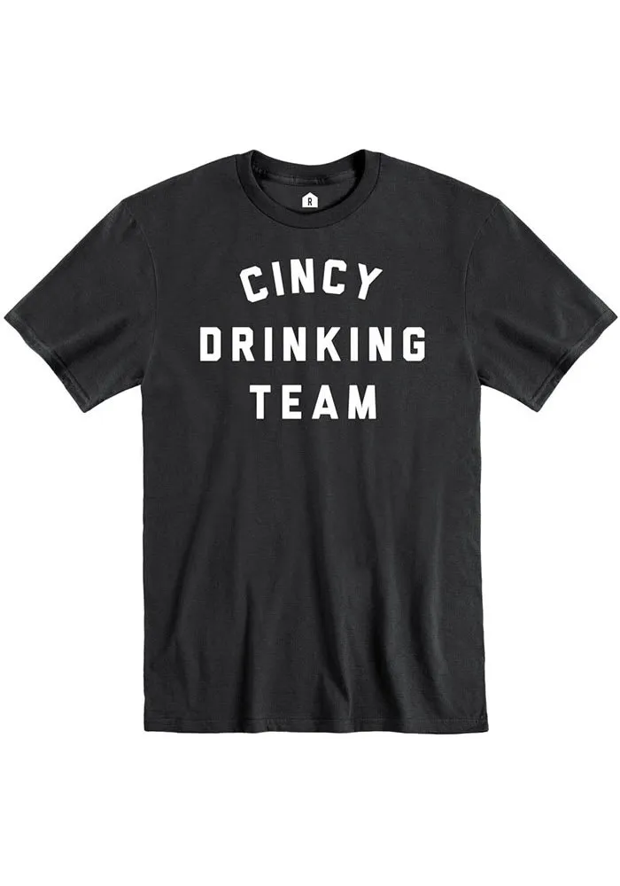 Cincinnati Black Drinking Team Short Sleeve T Shirt