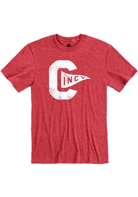 Rally Cincinnati Red Pennant Short Sleeve Fashion T Shirt