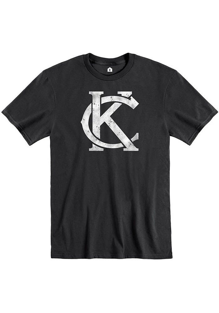 Rally Kansas City Black KC Monogram Short Sleeve T Shirt