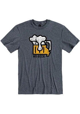 Rally Missouri Navy Blue MO Beer Short Sleeve Fashion T Shirt