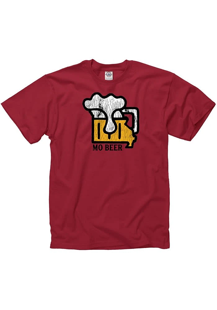 Missouri Cardinal MO Beer Short Sleeve T Shirt