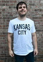 Rally Kansas City White Wordmark Short Sleeve T Shirt