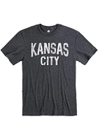 Kansas City Grey Wordmark Short Sleeve Fashion T Shirt