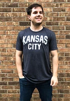 Kansas City Grey Wordmark Short Sleeve Fashion T Shirt