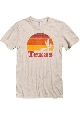 Texas Oatmeal Sunset Icon Short Sleeve Fashion T Shirt