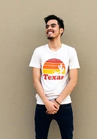 Texas Oatmeal Sunset Icon Short Sleeve Fashion T Shirt