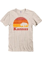 Kansas Oatmeal Sunset Icon Short Sleeve Fashion T Shirt