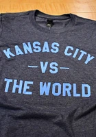 Rally Kansas City Navy Blue VS The World Short Sleeve Fashion T Shirt