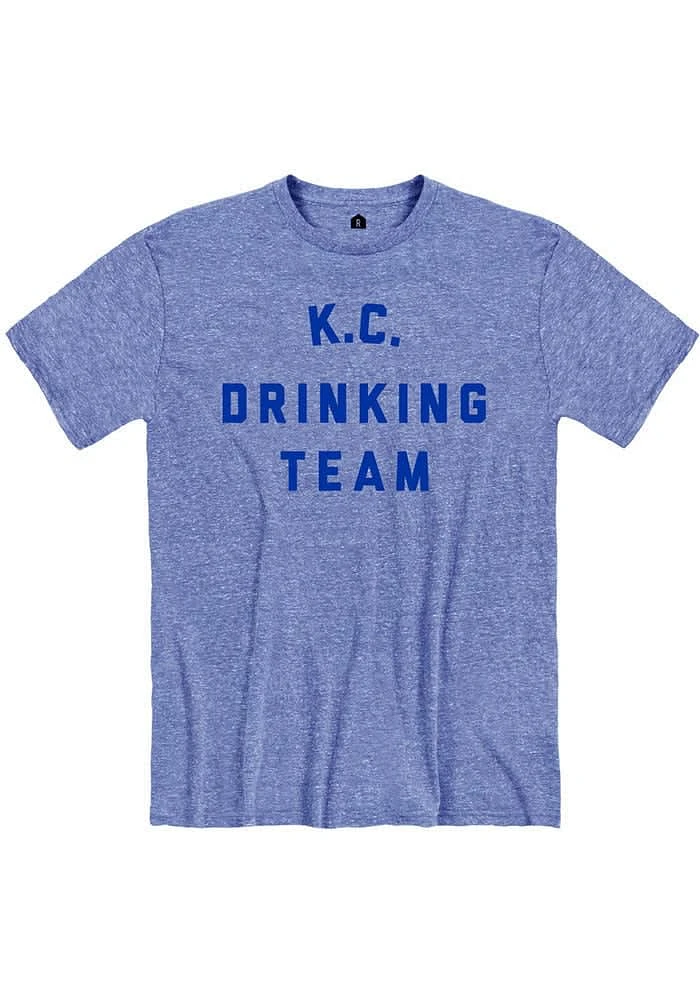 Rally Kansas City Blue Drinking Team Short Sleeve Fashion T Shirt