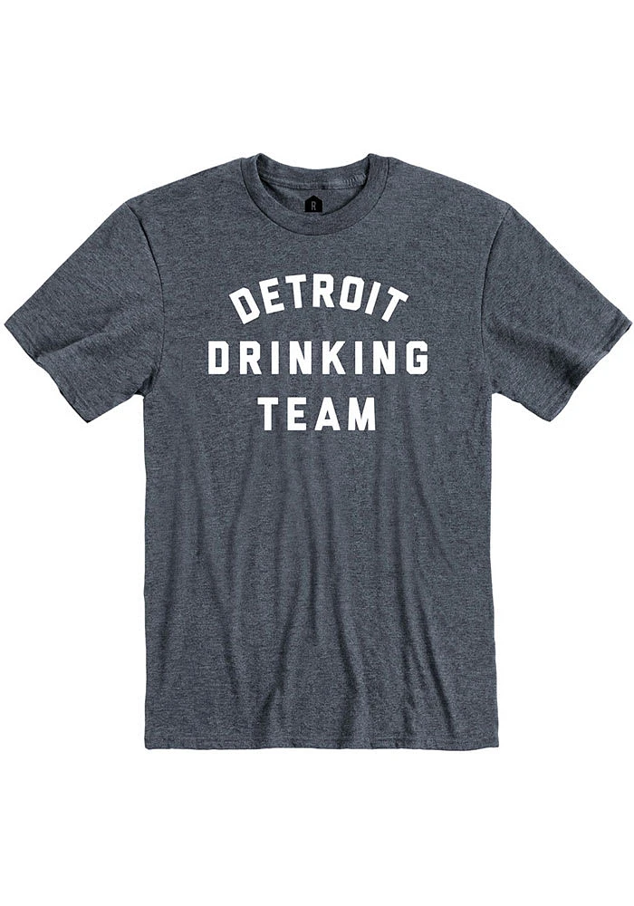 Rally Detroit Navy Blue Drinking Team Short Sleeve Fashion T Shirt