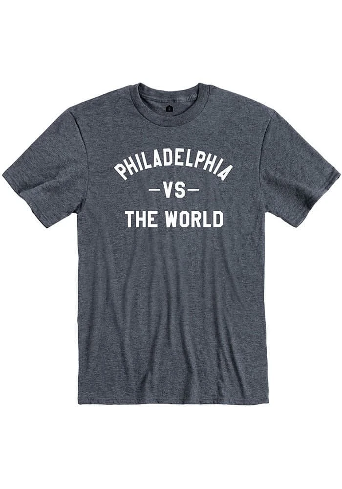 Philadelphia Navy Blue VS The World Short Sleeve Fashion T Shirt