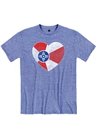 Rally Wichita Blue Flag Short Sleeve Fashion T Shirt
